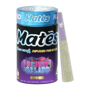 Berry Gelato mates, muha mates, muha meds mates, mates pre rolls, muha mates pre rolls, muha pre rolls, infused mini joint, infused mini joints, muha meds flavors, muha meds thc percentage, muhas flavors,