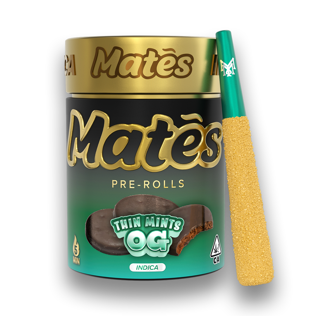 Thin Mints OG mates, muha mates, muha meds mates, mates pre rolls, muha mates pre rolls, muha pre rolls, infused mini joint, infused mini joints, muha meds flavors, muha meds thc percentage, muhas flavors,